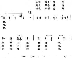 幸福在明朝 简谱-付林词 钟南阳曲