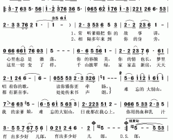 难忘的大别山简谱(歌词)-马雅君演唱-秋叶起舞记谱上传