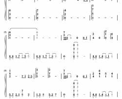 哀と悲钢琴简谱-数字双手-高梨康治