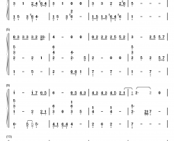 手心的蔷薇钢琴简谱-数字双手-林俊杰 邓紫棋