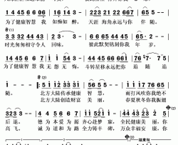 健康智慧简谱(歌词)-刘和刚演唱-秋叶起舞记谱上传