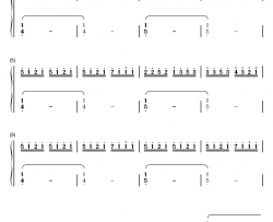 夏至未至钢琴简谱-数字双手-胡夏