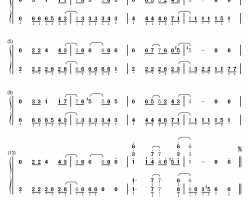 东京テディベア钢琴简谱-数字双手-镜音リン