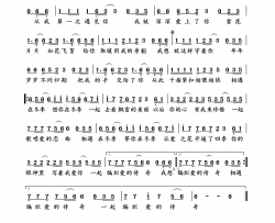 等你在冬季简谱-徐美琳演唱-钱海涛/董远词曲