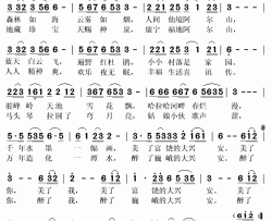 神奇的阿尔山简谱(歌词)-琪琪格玛演唱-秋叶起舞记谱上传