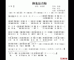 御龙品青梅简谱(歌词)-刘惜君演唱-桃李醉春风记谱