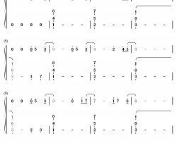 Asphyxia钢琴简谱-数字双手-逆时针向