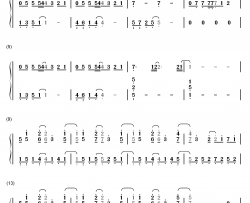 こだまことだま钢琴简谱-数字双手-nano.RIPE