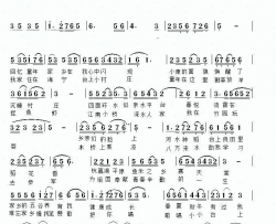 我的台上老家简谱