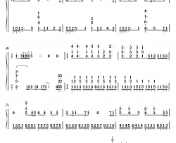 三色绘恋钢琴简谱-数字双手-Project Lights