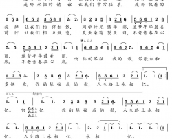 你的琴弦我的歌简谱(歌词)-阿影演唱-郑工1944曲谱