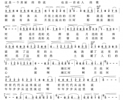 湘江河，月亮河简谱