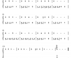 我和你钢琴简谱-数字双手-刘欢 莎拉·布莱曼