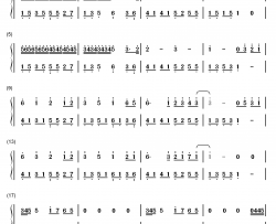 娃娃脸钢琴简谱-数字双手-后弦