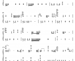 意难平钢琴简谱-数字双手-银临