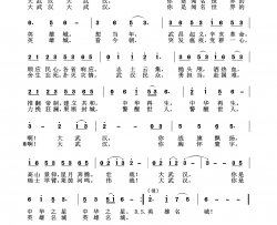 大武汉，英雄名城简谱