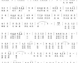 黑色风度简谱-孟庆武、阿梵词/唐殿坤曲