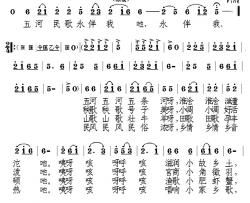 五河民歌永伴我简谱-张发慈词/廖光明曲