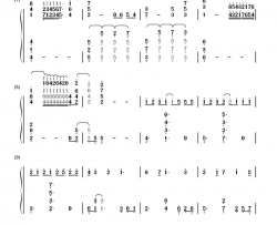 カラフル钢琴简谱-数字双手-沢井美空