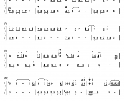 以沫钢琴简谱-数字双手-奇然 小魂