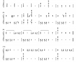 月の明り钢琴简谱-数字双手-伊田惠美