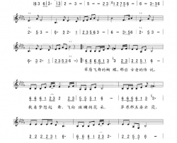 草原达人简谱-周怡然演唱