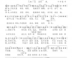 十万毫升泪水简谱(歌词)-陈一发儿演唱-桃李醉春风记谱