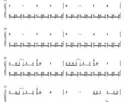 Illusion钢琴简谱-数字双手-猎豹移动公司