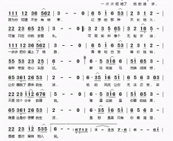 小三前传简谱(歌词)-冷漠演唱-桃李醉春风记谱