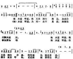 邓丽君演唱金曲：白沙滩简谱-庄奴词/三木尤贺志曲