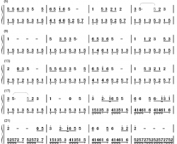 七子之歌钢琴简谱-数字双手-容韵琳