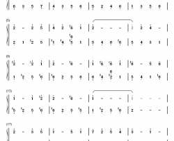 イノセント钢琴简谱-数字双手-V.A.