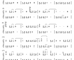 陪伴的幸福钢琴简谱-数字双手-石进