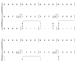 Fiction钢琴简谱-数字双手-Beast