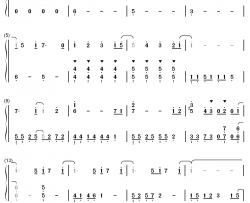 举头三尺天气晴钢琴简谱-数字双手-パロト