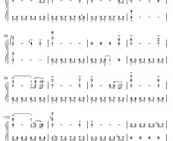 绿袖子钢琴简谱-数字双手-英国民歌