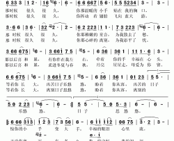 妈妈的心语简谱(歌词)-蓝琪儿演唱-秋叶起舞记谱上传