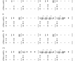 Human钢琴简谱-数字双手-Christina Perri