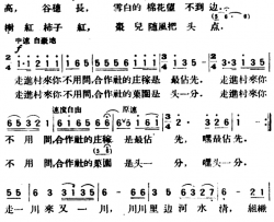 走进村来你不用问简谱-任萍词 杜钳钳曲