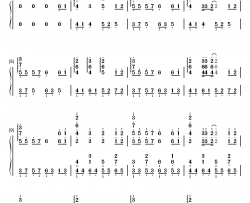 我的将军啊钢琴简谱-数字双手-半阳