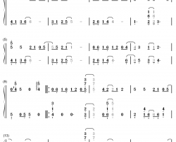 12MINI主题曲钢琴简谱-数字双手-Wiwi Kuan