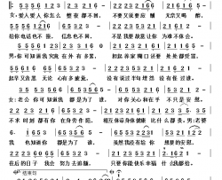 男人醉女人累简谱-陈咏演唱-秀才/秀才词曲