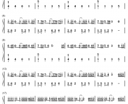 爸爸妈妈钢琴简谱-数字双手- 李荣浩