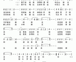 郭尔罗斯欢迎你简谱-萨日朗组合演唱