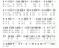 高天厚土简谱(歌词)-王丽达演唱-秋叶起舞记谱