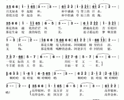 举起银杯 举起金杯简谱(歌词)-乔军演唱-秋叶起舞记谱上传