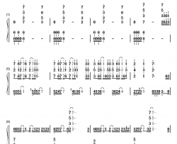 アリスにさよなら钢琴简谱-数字双手-GUMI