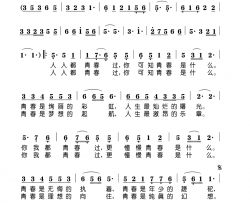 青春万岁简谱-刘祥杰演唱-王利民/刘祥杰词曲