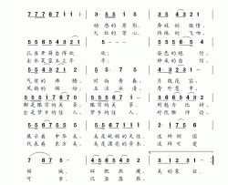 美女如云简谱-曾俊杰演唱-张志鹏/王镭词曲