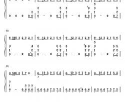 权御天下钢琴简谱-数字双手-洛天依